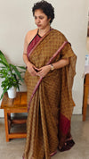 Mehandi green kota silk saree - KTS3
