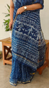 Indigo kota silk saree - A1 - KTS3