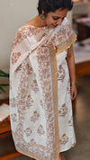 Off white Blended linen suit