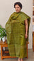 Green tussar silk suit