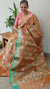 Rose gold tissue kota banarasi saree - CSF5