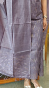 Plum purple viscose tussar suit