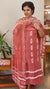Peach Bathik printed cotton suit