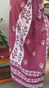 Dark pink cotton suit
