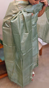 3300 Sage green tussar silk suit - 1