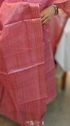 3300 - Blush pink tussar silk suit - 2