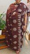 Coffee brown muslin salwar suit - HT49