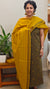 Dark green and mustard handloom cotton suit
