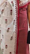 Maroon and white cotton suit - 2