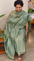 Sea green tussar silk suit