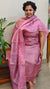 Blush pink tussar silk suit