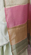Pista Green Silky Kota saree with Pita Work - D229 - EMR4