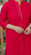 Red cotton top