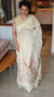 Cream jamdani saree - JD542