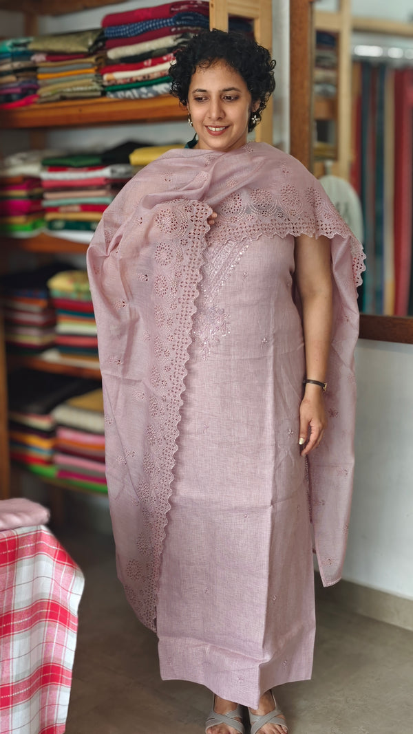 Lilac Linen Suit - 3290
