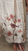 Beige Printed Linen suit