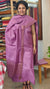 Orchid pink Bamboo Tussar Suit - MVB