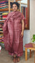 Muted mauve embroidered Tussar silk suit
