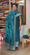 Turquoise banarasi suit