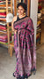 Mauve and purple Ajrakh Modal saree - MAK9