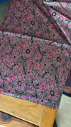 Mauve and purple Ajrakh Modal saree - MAK9