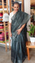 Ashwood moss bamboo tussar silk saree - 4LMZ