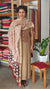 Beige hand embroidered cotton suit - DL72