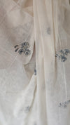 Off white embroidered Linen cotton suit