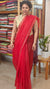 Red Organza Saree with Pita Work Embroidery - TD16 - 5R