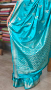 Sea Green Banarasi Saree
