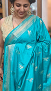 Sea Green Banarasi Saree