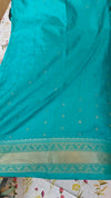 Sea Green Banarasi Saree