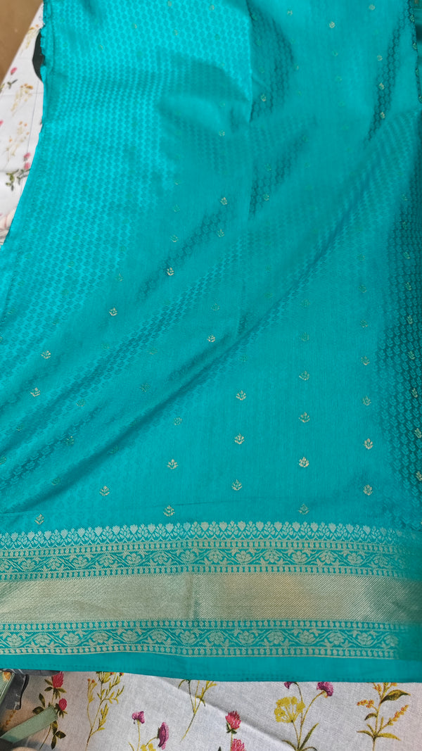 Sea Green Banarasi Saree