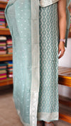 Teal Green Banarasi Georgette Suit - 5FSD