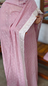 Pastel Pink Georgette Banarasi Suit - 5FSD