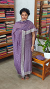 Dark Lavender Georgette Banarasi Suit - 5FSD