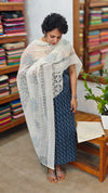 Indigo Block printed Cotton Suit - BS10 - 3