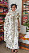 Off white and Sage Green Block print suit