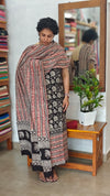 Black and Brick red Modal Cotton Suit