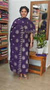 Purple Muslin Salwar Suit - HT49