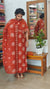 Rust Orange Muslin Salwar Suit - HT49