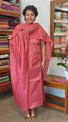 Blush pink bamboo tussar silk suit