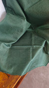 Emerald Green Embroidered Silk Saree - 733C