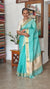 Mint Green Linen Silk Saree - DR42
