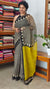 Black and Mustard Yellow Kota Doria Saree - SQ39