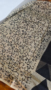 Black and off white kota doria Saree - SQ39