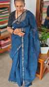 Indigo Kota Doria Saree - SQ39