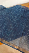 Indigo Kota Doria Saree - SQ39
