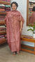 Burnt Mauve Cutwork Tussar Silk Suit