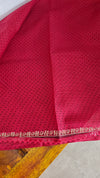 Blood Red Kota Saree with Pita Embroidery - EMR4 - 1